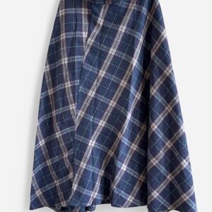 Brown Wool Maxi Skirt